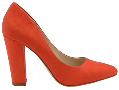 Red 'Hazelton' ladies high heeled court shoes